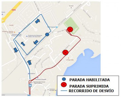 Recorrido C-53 Todos los Santos