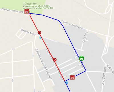 Recorrido cementerio