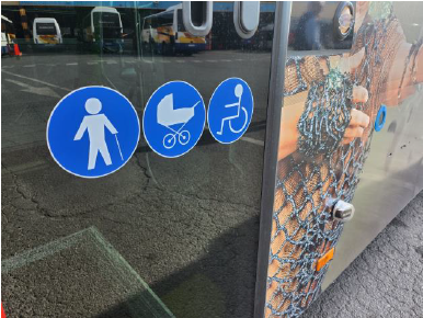 Pictogrames d'homologació d'accessibilitat.